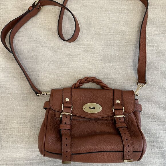 Mulberry Handbags - Mulberry Alexa Satchel (Mini) in Brown (Heavy Grain)